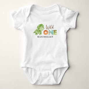 Jurassic Wild One 1. Geburtstag Baby Bodysuit Baby Strampler