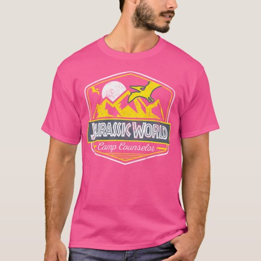 Jurassic World Camp Counselor Emblem Graphic T-Shirt (Vorderseite)