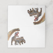 Jurassic World Dinosaurier Food Table Karte (Außenseite Aufgefaltet)