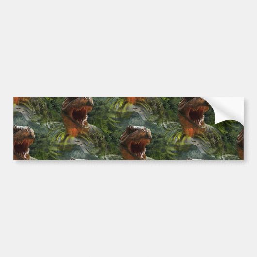 Jurassische Dinosaurier Autoaufkleber (Vorne)