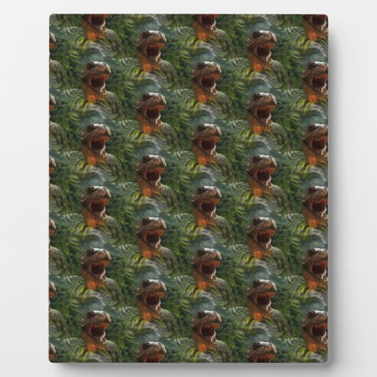 Jurassische Dinosaurier Fotoplatte (Vorderseite)