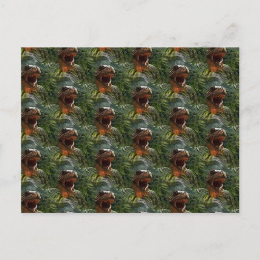 Jurassische Dinosaurier Postkarte (Vorderseite)