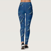 Jurassische Ichthyosaurier-Leggings. Leggings (Rückseite)