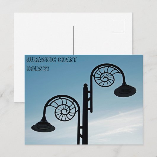 Jurassische Küste Postkarte (Vorne/Hinten)