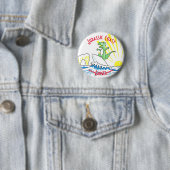 Jurassische Küste Surfing Dinosaurier Ranger Button (Beispiel)