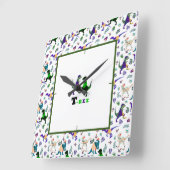 Jurassische Welt Quadratische Wanduhr (Winkel)