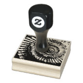 Jurassischer Ammoniak-Negativdruck Gummistempel (Stempel)