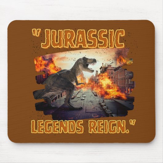 Jurassischer Dinosaurier Mousepad (Vorne)