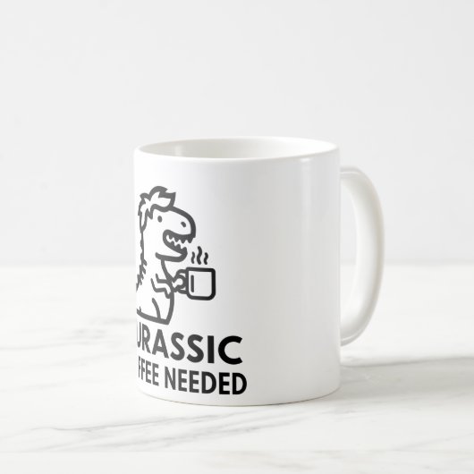 Jurassischer Kaffee erforderlich Kaffeetasse (VorderseiteRechts)