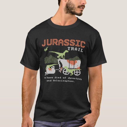 Jurassischer Pfad, den Sie von Dysentory und Velo  T-Shirt (Vorderseite)