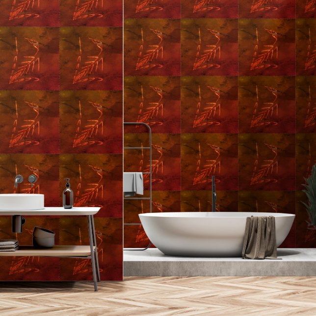 Jurassisches Fossil Tapete (Badezimmer)