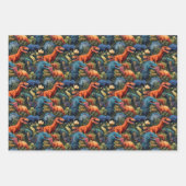 Jurassisches Jungle Wrapping Paper Geschenkpapier Set (Vorderseite 3)