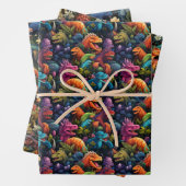 Jurassisches Jungle Wrapping Paper Geschenkpapier Set (Beispiel)