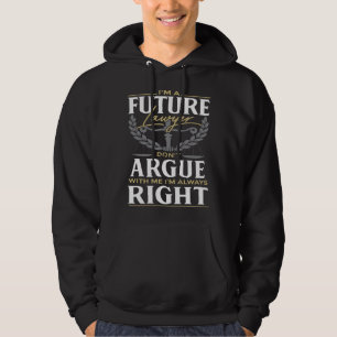 Jurastudent ein zukünftiger Anwalt oder Rechtsanwa Hoodie