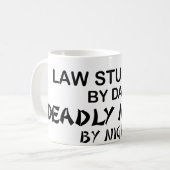 Jurastudent tödliches Ninja Kaffeetasse (Vorderseite Links)