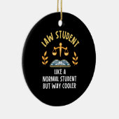 Jurastudenten Cooler Keramik Ornament (Rechts)