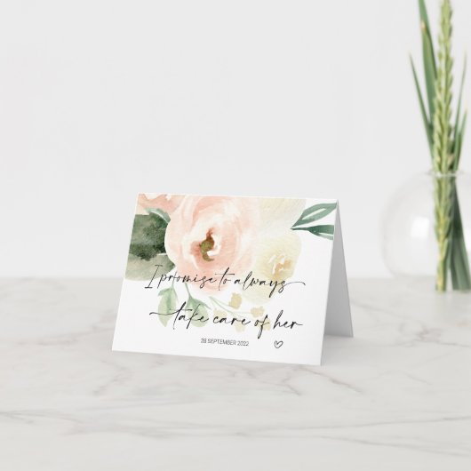 Jurastudenten geben Gärenspenden für ihre Hochzeit Karte (Vorderseite)