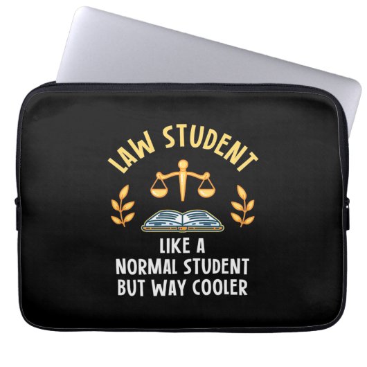 Jurastudenten sind Cooler Laptopschutzhülle (Vorderseite)