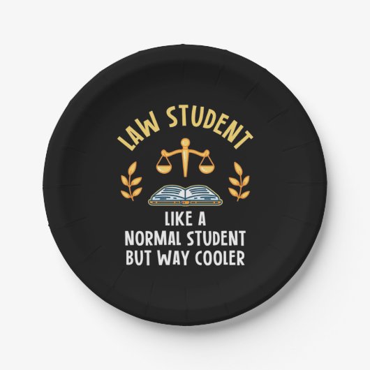 Jurastudenten sind Cooler Pappteller (Vorderseite)