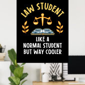 Jurastudenten sind Cooler Poster (Heimbüro)