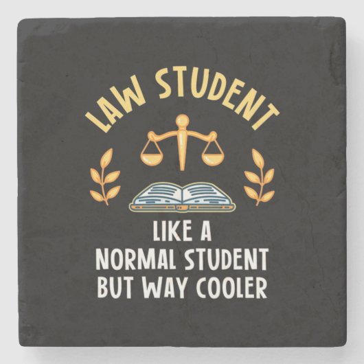 Jurastudenten sind Cooler Steinuntersetzer (Vorderseite)