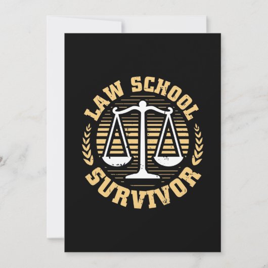 Jurastudentin Einladung (Vorderseite)