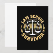 Jurastudentin Einladung (Vorne/Hinten)