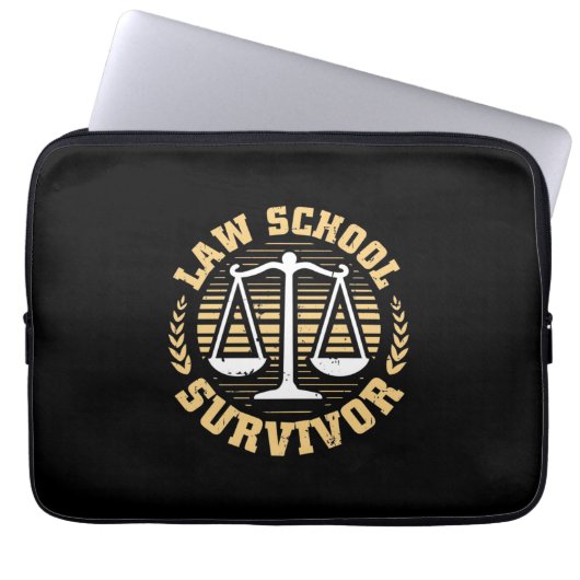 Jurastudentin Laptopschutzhülle (Vorderseite)