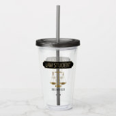 Jurastudentin - personalisieren acryltrinkbecher (Vorderseite)