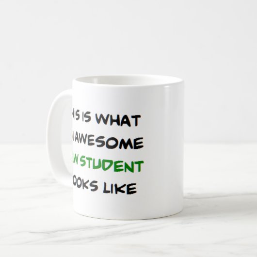 Jurastudentin, phantastisch kaffeetasse (Vorderseite Links)