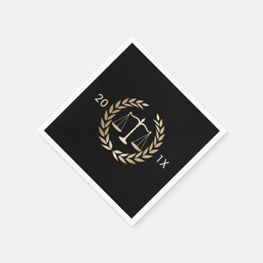 Jurastudio-Goldskala Serviette (Ecke)