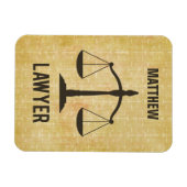 Jurastudium Abschluss Glückwunsch Skala der Justiz Magnet (Horizontal)