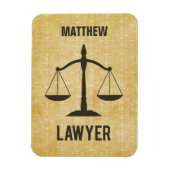 Jurastudium Abschluss Glückwunsch Skala der Justiz Magnet (Vertikal)