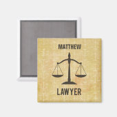 Jurastudium Abschluss Glückwunsch Skala der Justiz Magnet (Vorderseite/Rückseite)