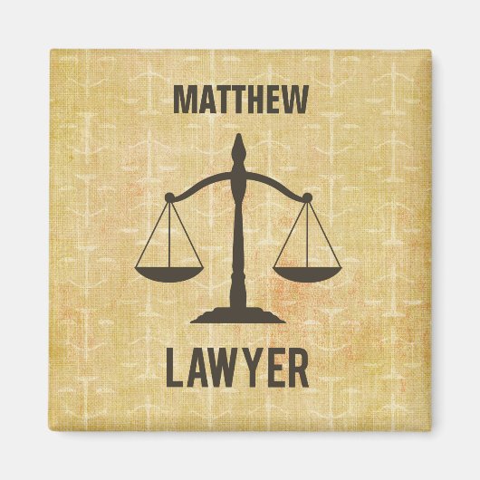 Jurastudium Abschluss Glückwunsch Skala der Justiz Magnet (Vorne)