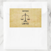 Jurastudium Abschluss Glückwunsch Skala der Justiz Rechteckiger Aufkleber (Tasche)