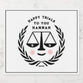 Jurastudium Frische Pasta machen Schaumweinetikett (Einzelnes Label)