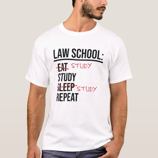 Jurastudium Funny Student Anwalt Anwalt T-Shirt (Vorderseite)