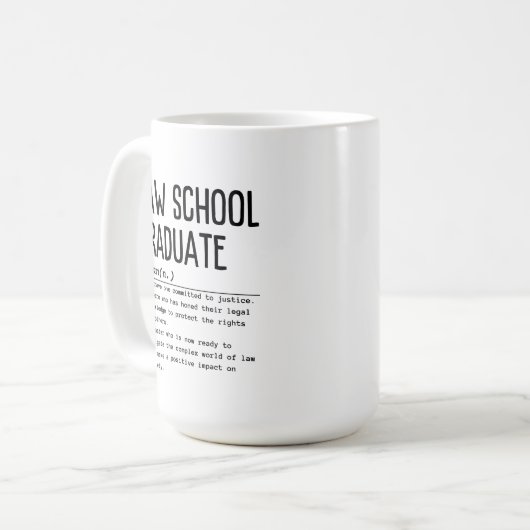 Jurastudium Kaffeetasse (Vorderseite Links)