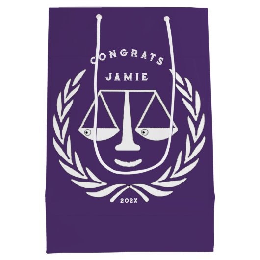 Jurastudium Mittlere Geschenktüte (Rückseite)