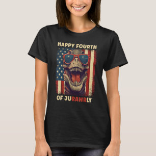 JuRAWRly 4. Juli Dinosaurier Rex T-Shirt