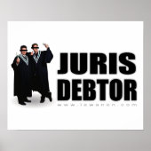 "Juris Debtor" drucken Poster (Vorne)