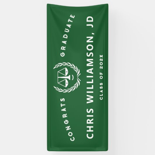 Jurist Abschluss Anwälte Glückwunsch Banner (Vertikal)