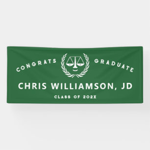 Jurist Abschluss Anwälte Glückwunsch Banner