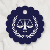 Jurist Abschluss Geschenkanhänger (Rückseite)