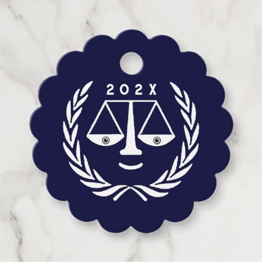 Jurist Abschluss Geschenkanhänger (Vorderseite)