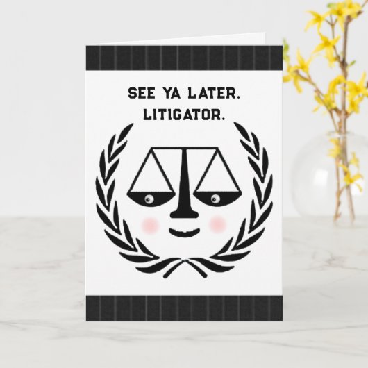 Jurist Abschluss Karte (Gelbe Blume)