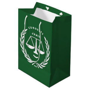 Jurist Anwalt Absolvent Mittlere Geschenktüte