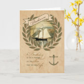 Jurist Birthday Sailing Nautical Theme Karte (Gelbe Blume)