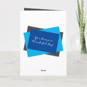 Jurist Foto Name graublau Geburtstag Karte (Rückseite)